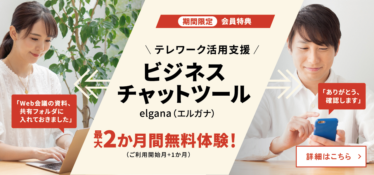 ビジネスチャットツール elgana（エルガナ）