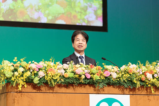 祝辞を述べる新田 隆夫総務省 東北総合通信局長